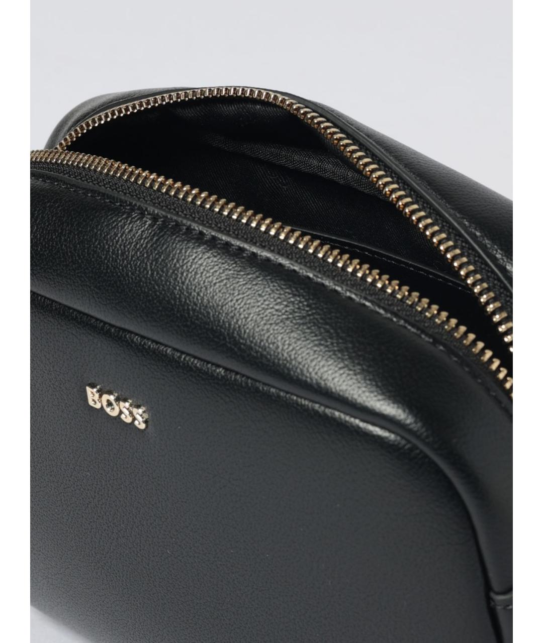 HUGO BOSS Черная сумка через плечо из искусственной кожи, фото 3