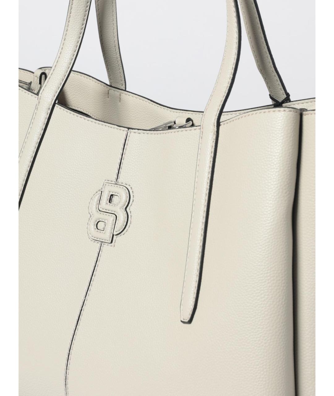 HUGO BOSS Серая сумка тоут из искусственной кожи, фото 3