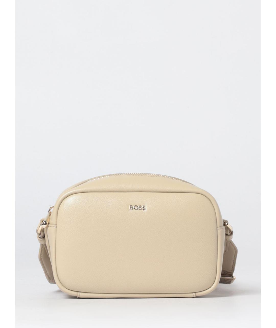 HUGO BOSS Бежевая сумка через плечо из искусственной кожи, фото 1