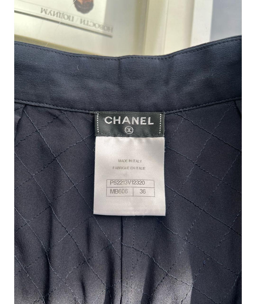 CHANEL Черные шелковые шорты, фото 3