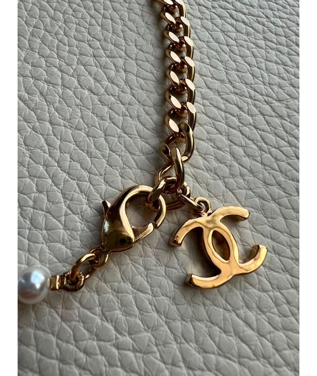 CHANEL Бежевое жемчужное колье, фото 2