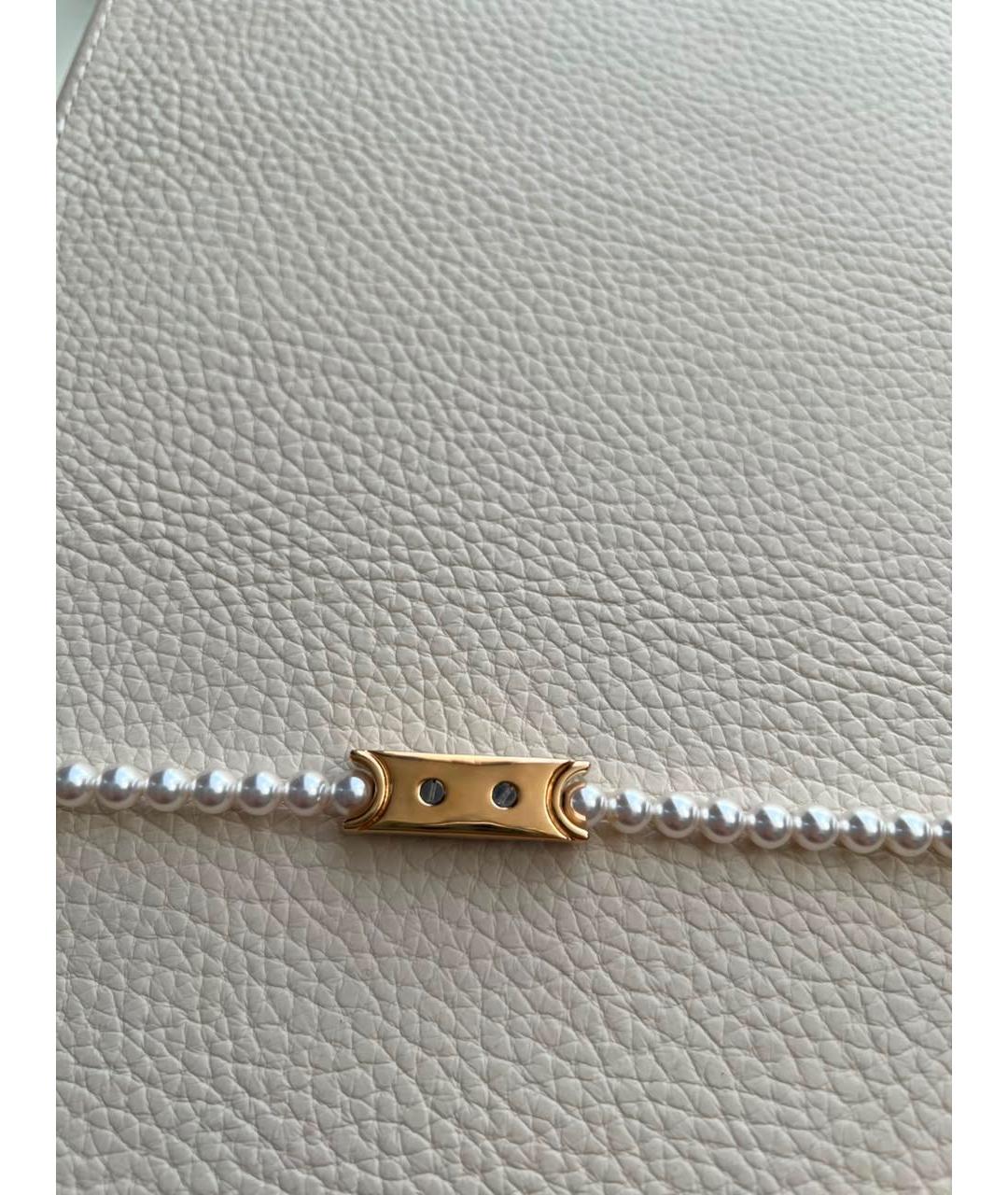 CHANEL Бежевое жемчужное колье, фото 6