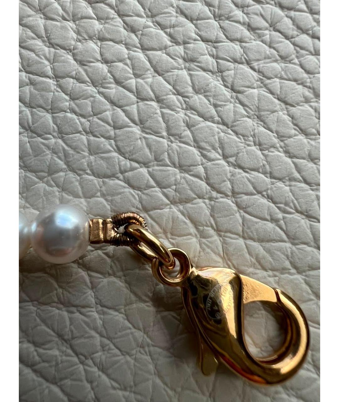 CHANEL Бежевое жемчужное колье, фото 4
