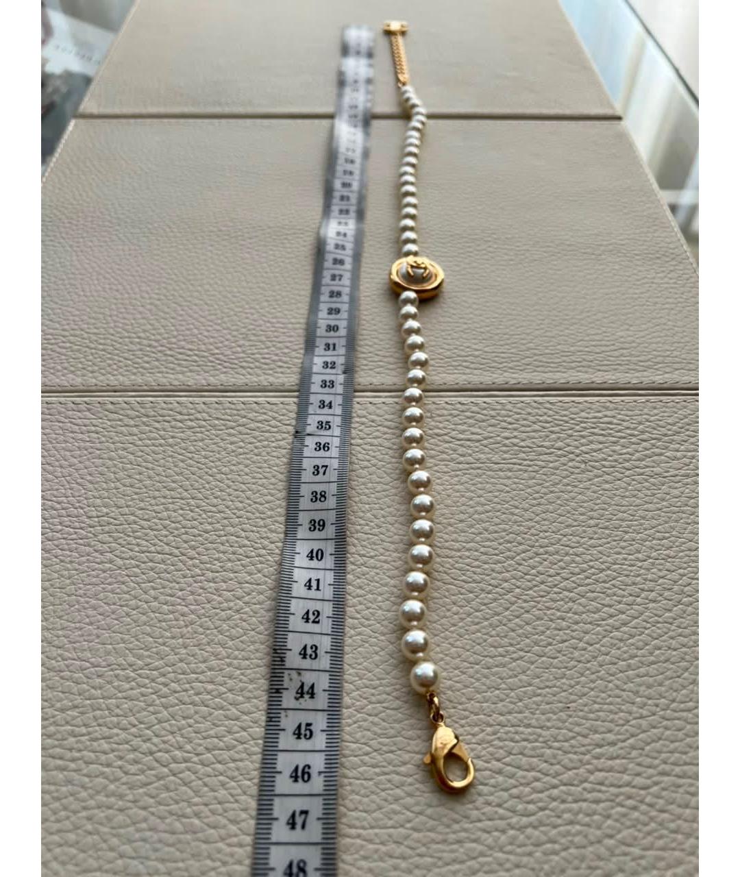 CHANEL Белое жемчужное колье, фото 8
