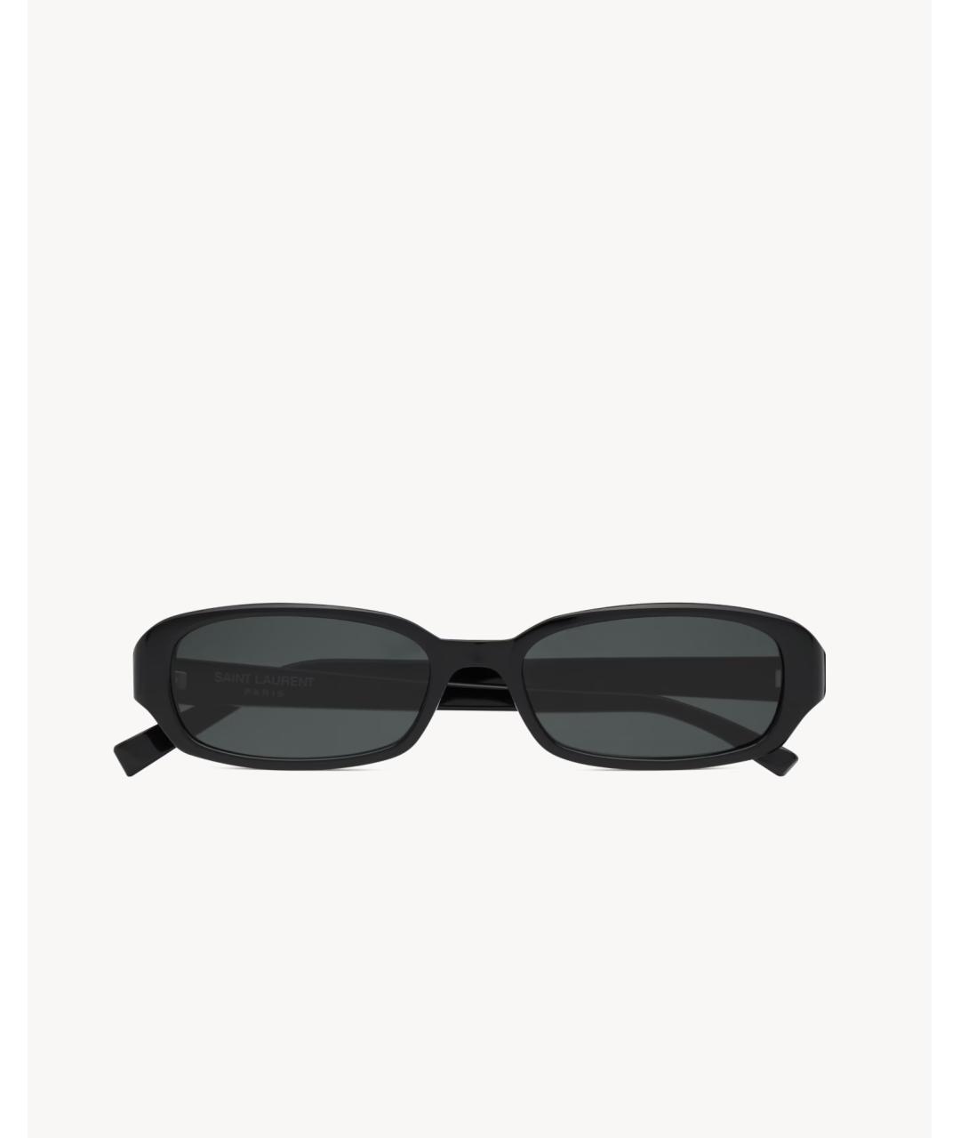 SAINT LAURENT Черные пластиковые солнцезащитные очки, фото 2