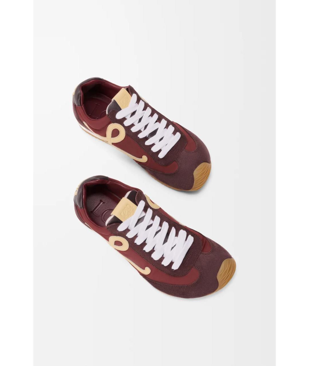 LOEWE Бордовые кроссовки, фото 4