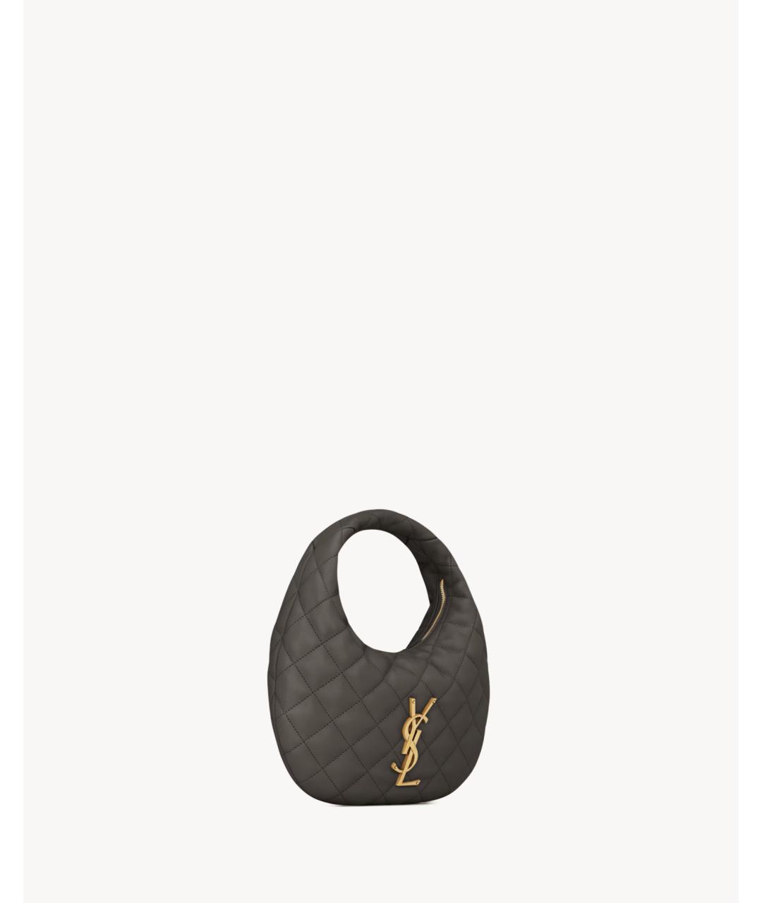 SAINT LAURENT Мульти кожаная сумка с короткими ручками, фото 5