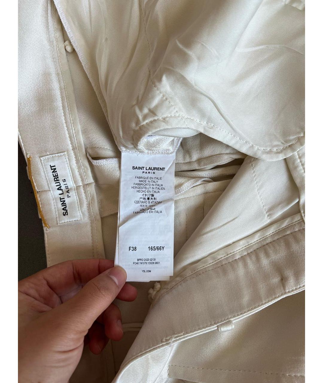 SAINT LAURENT Брюки широкие, фото 4