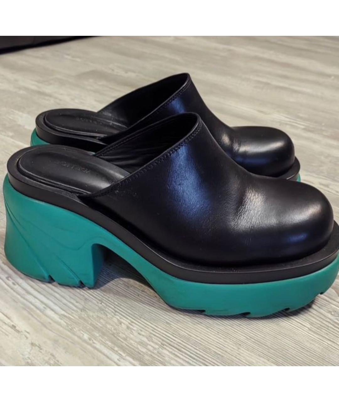 BOTTEGA VENETA Мульти кожаные сабо, фото 3