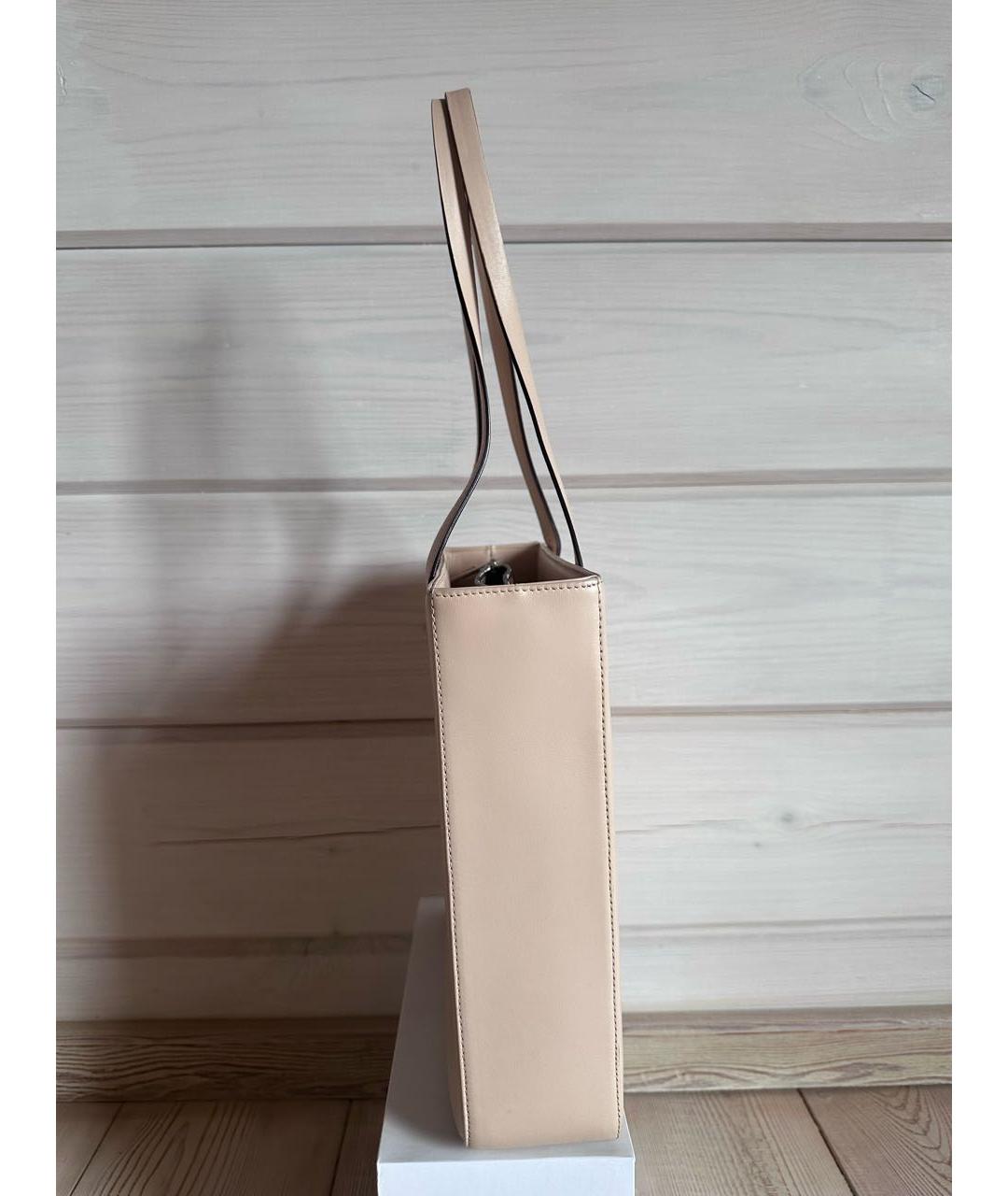 BALLY Бежевая кожаная сумка тоут, фото 3