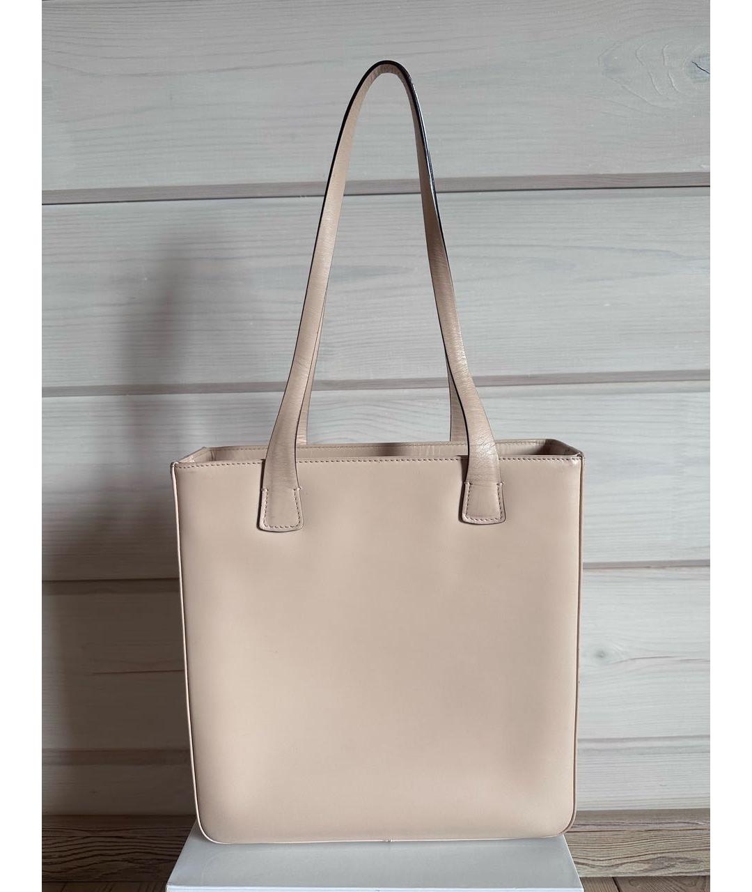 BALLY Бежевая кожаная сумка тоут, фото 2