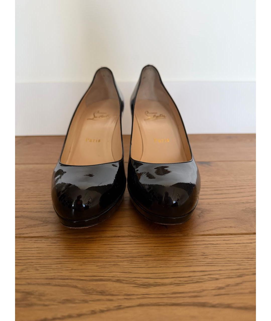 CHRISTIAN LOUBOUTIN Черные туфли из лакированной кожи, фото 3