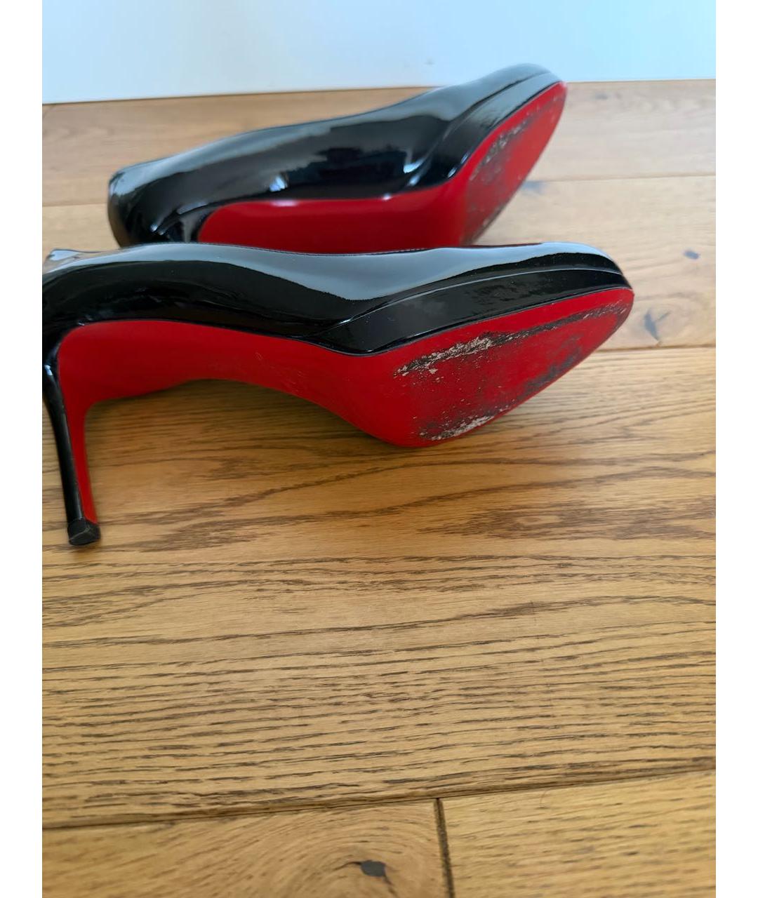 CHRISTIAN LOUBOUTIN Черные туфли из лакированной кожи, фото 5