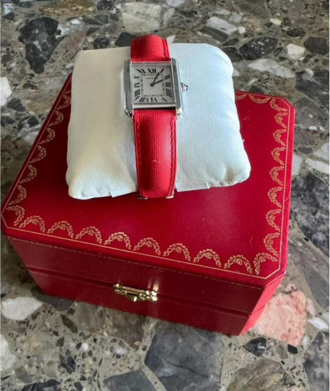 CARTIER Серебряные металлические часы, фото 4
