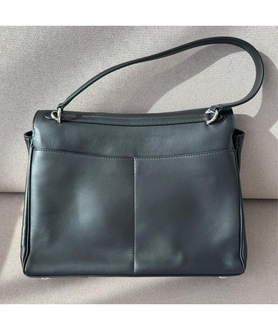 BALENCIAGA Черная кожаная сумка через плечо, фото 3