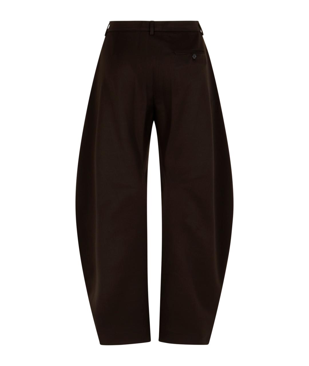 ACNE STUDIOS Коричневые хлопковые прямые джинсы, фото 1