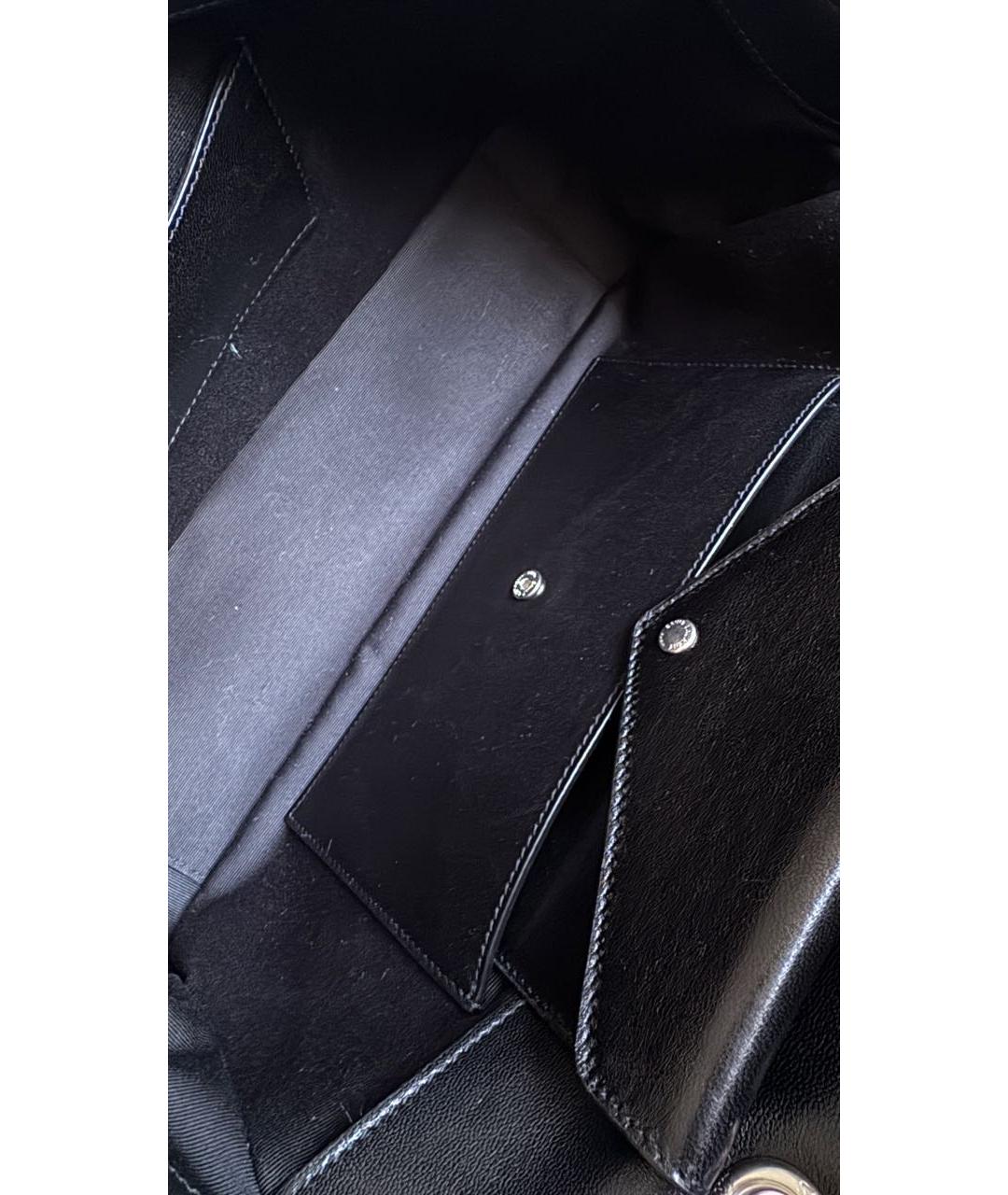 SAINT LAURENT Черная кожаная сумка через плечо, фото 8