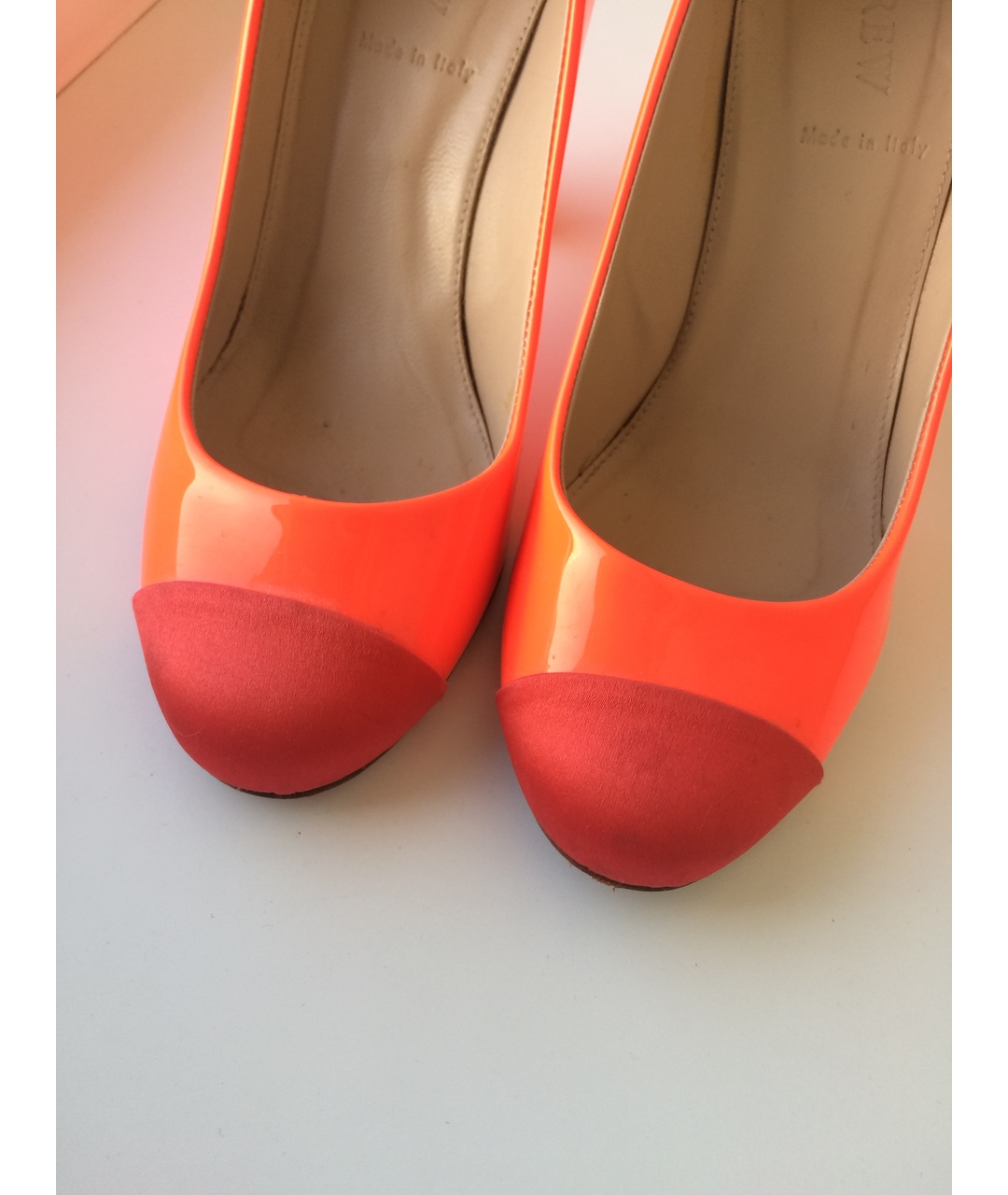 J.CREW Оранжевое туфли из лакированной кожи, фото 4