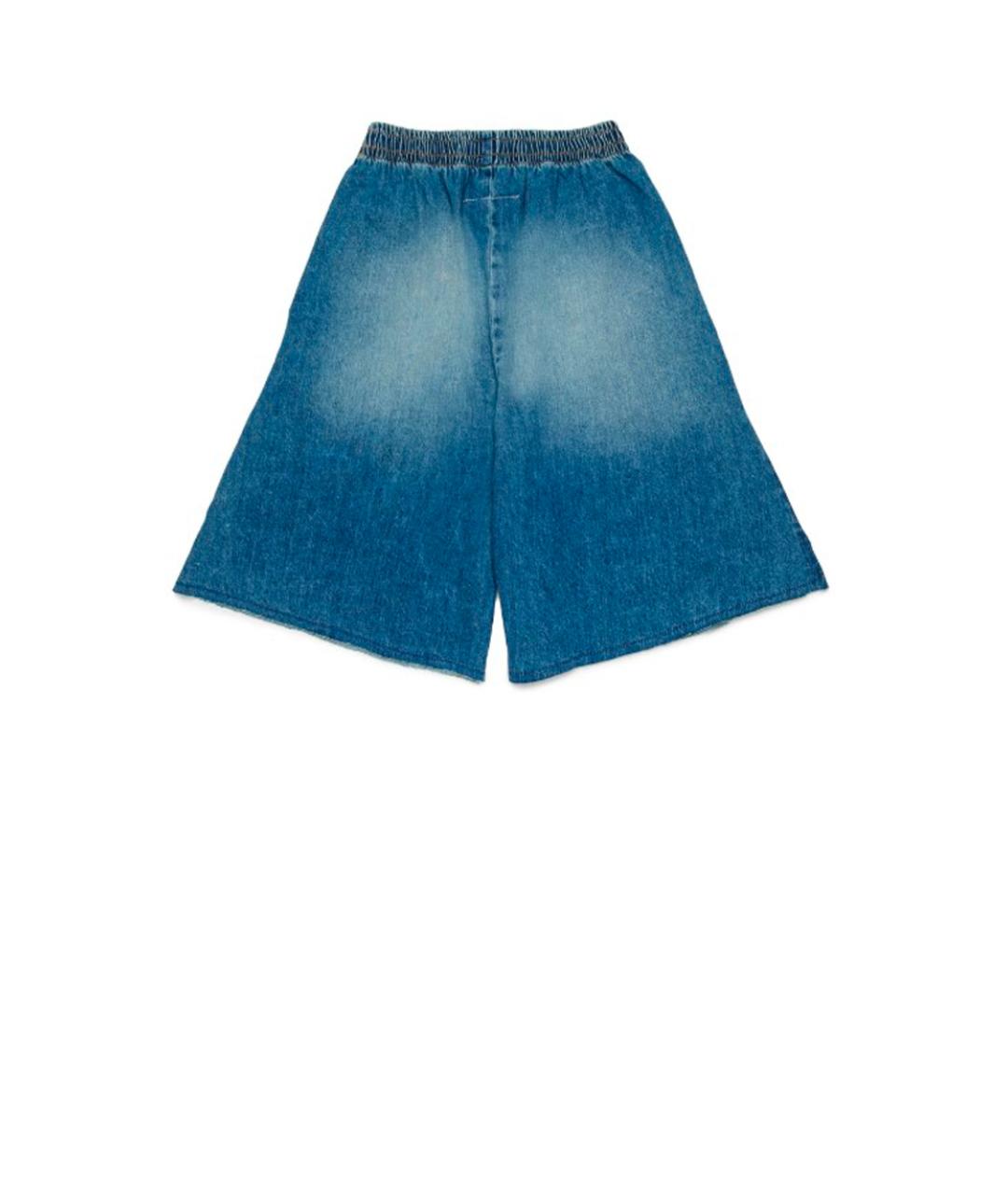 MAISON MARGIELA Синие хлопковые брюки и шорты, фото 2