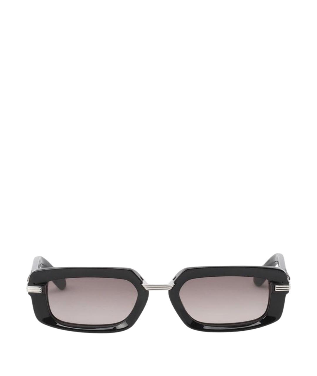 CHROME HEARTS Черные металлические солнцезащитные очки, фото 1