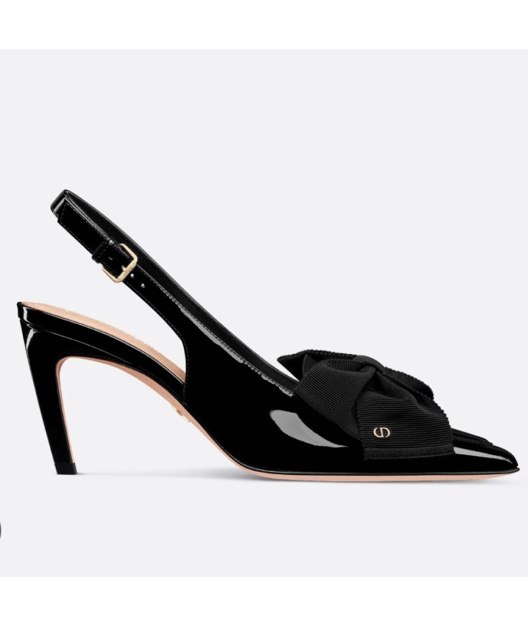 CHRISTIAN DIOR Черные туфли из лакированной кожи, фото 6