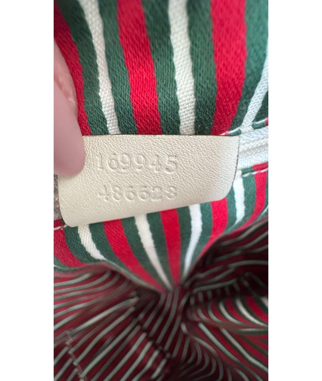 GUCCI Коричневая кожаная сумка тоут, фото 5