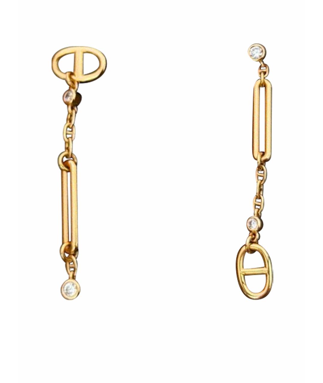 HERMES Золотые серьги из розового золота, фото 1