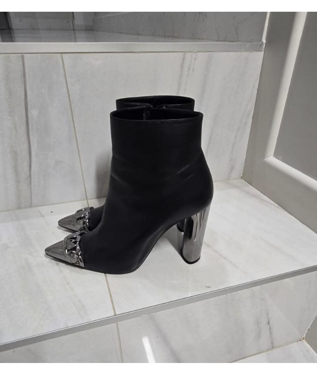 CASADEI Черные кожаные ботильоны, фото 6