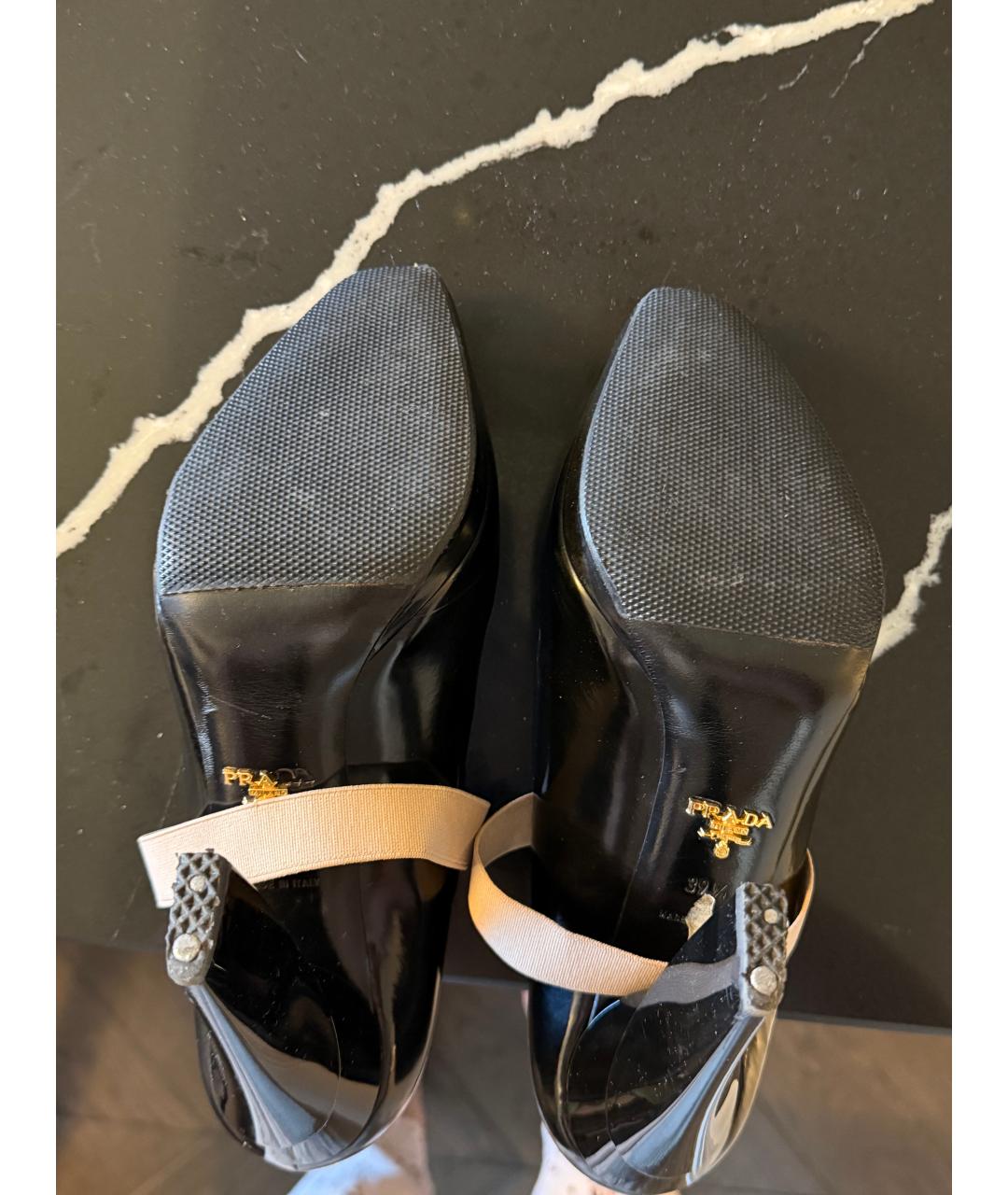 PRADA Черные туфли из лакированной кожи, фото 5