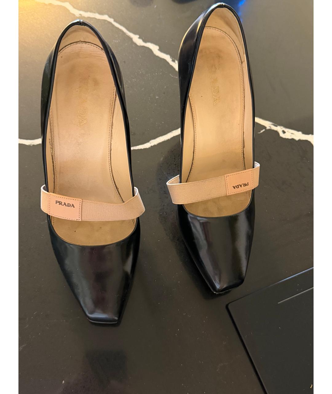 PRADA Черные туфли из лакированной кожи, фото 2