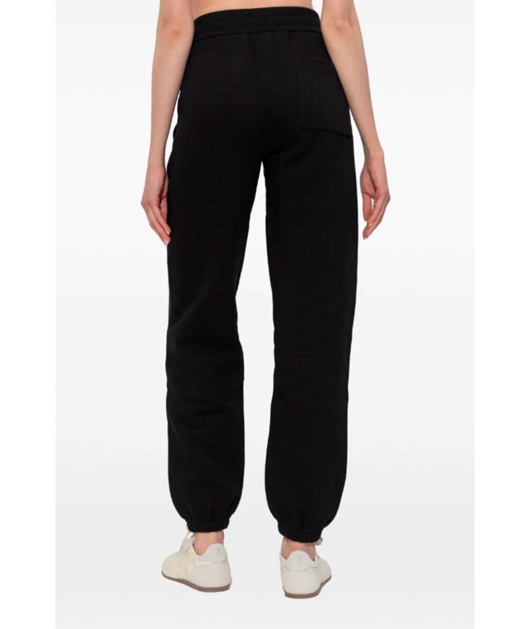 JIL SANDER Черные хлопковые спортивные брюки и шорты, фото 3