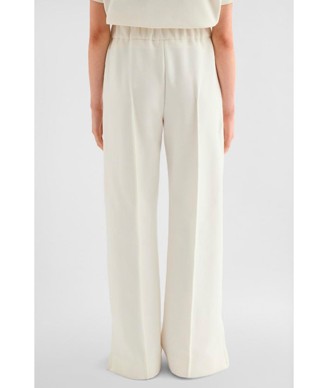 JIL SANDER Белые прямые брюки, фото 3