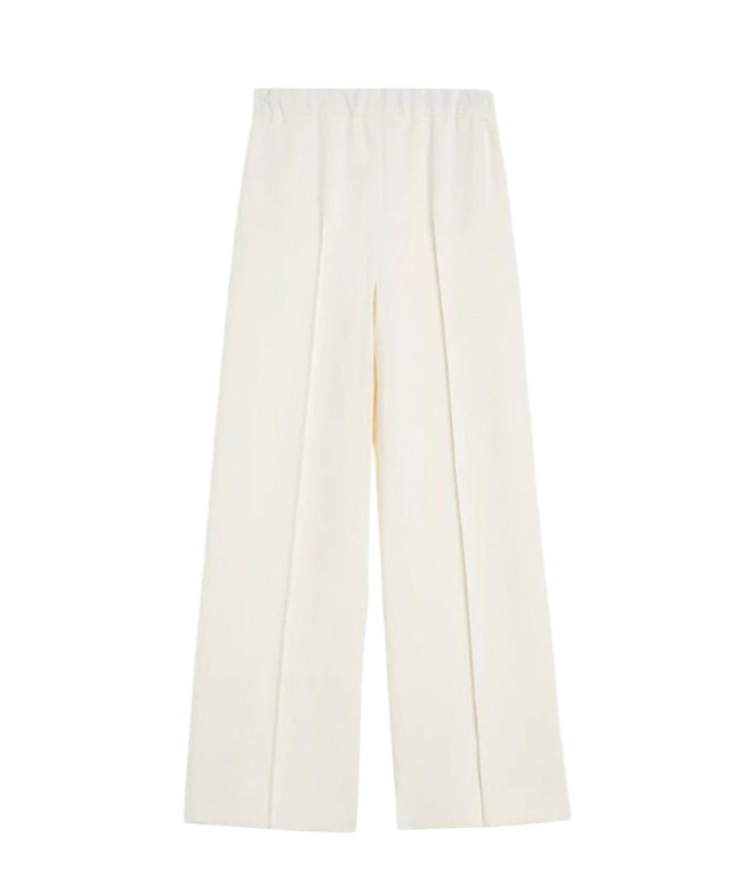 JIL SANDER Белые прямые брюки, фото 1