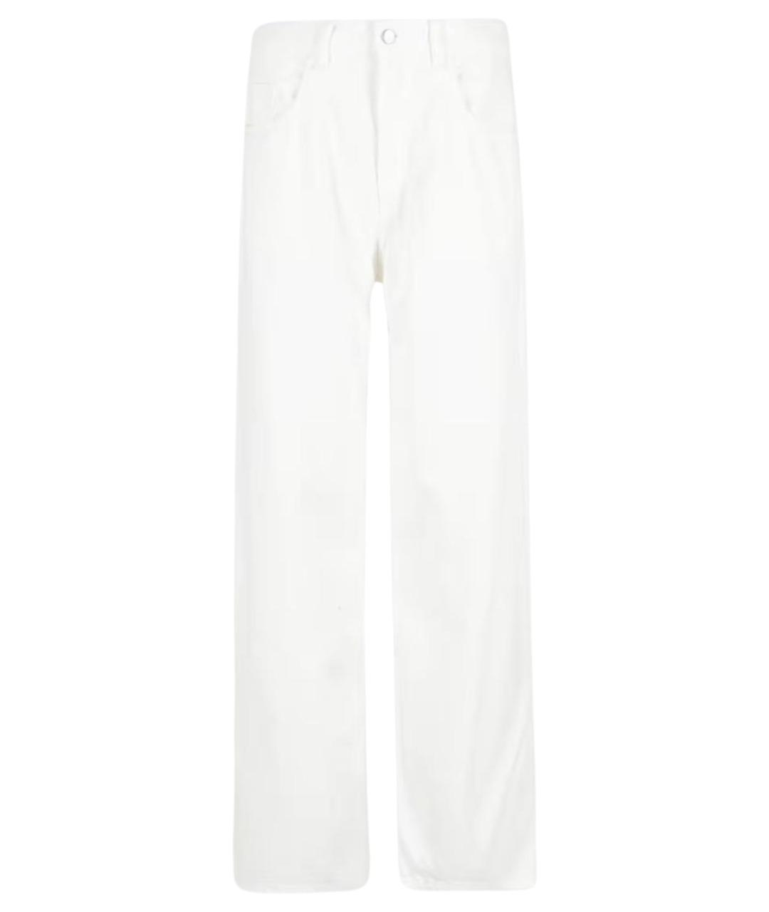 ICON DENIM Белые хлопковые прямые джинсы, фото 1