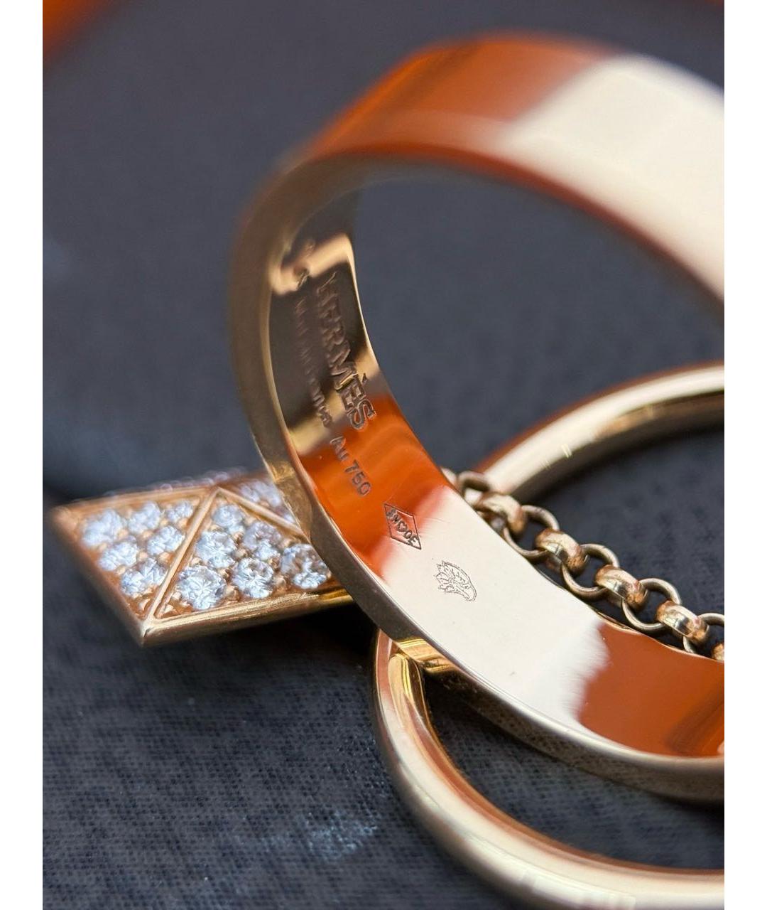 HERMES Золотое кольцо из розового золота, фото 3