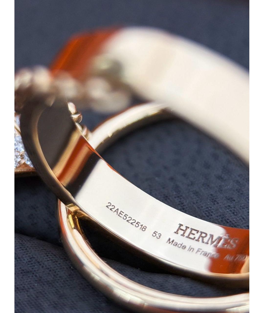 HERMES Золотое кольцо из розового золота, фото 4