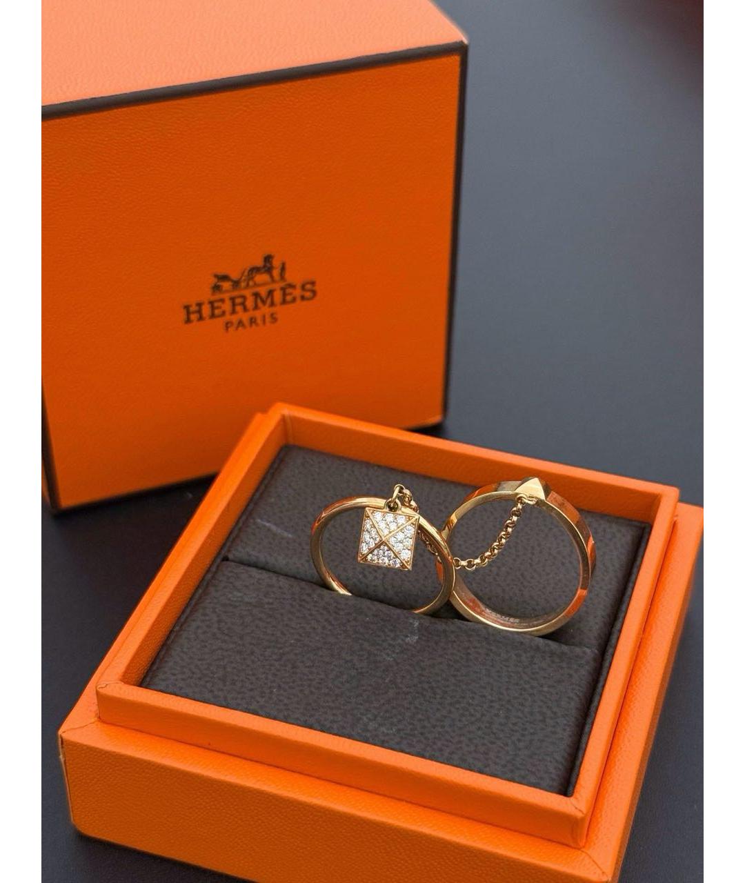 HERMES Золотое кольцо из розового золота, фото 5
