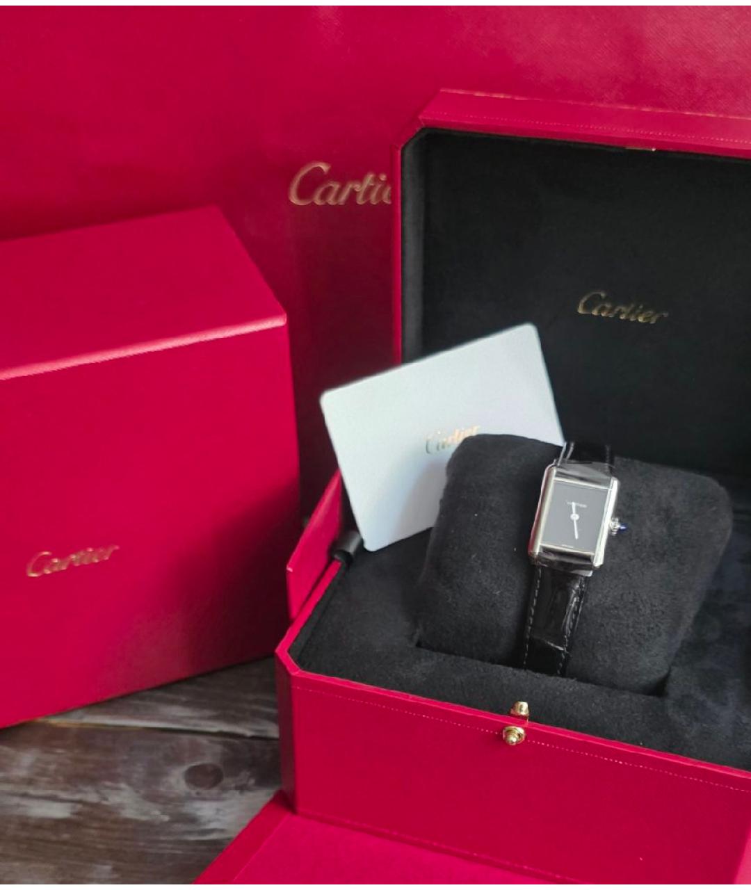 CARTIER Серебряные металлические часы, фото 4