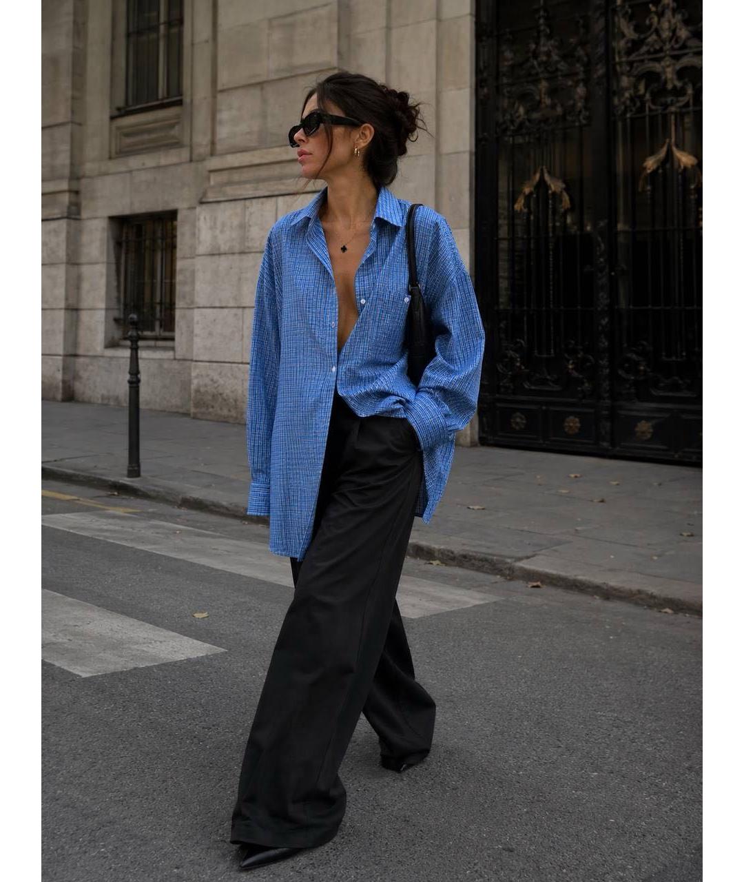 VETEMENTS Голубая хлопковая рубашка, фото 6