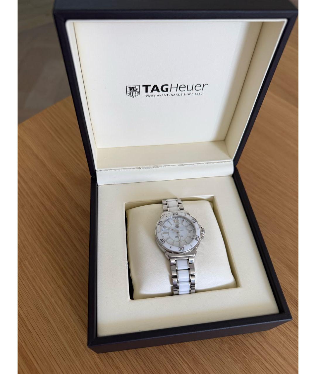 TAG HEUER Белые стеклянные часы, фото 5