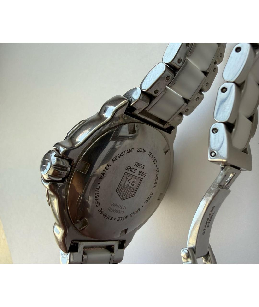 TAG HEUER Белые стеклянные часы, фото 2