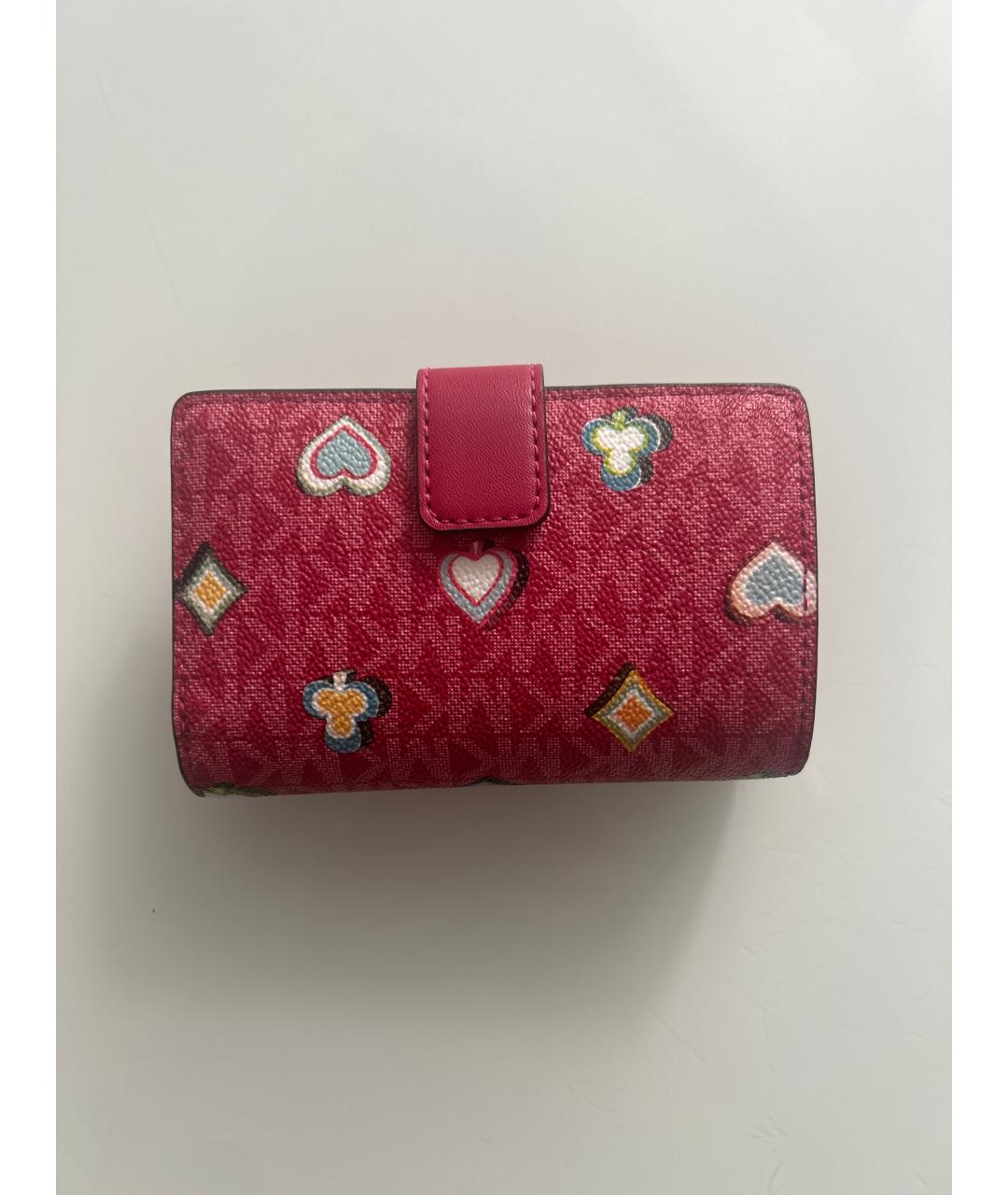 MICHAEL KORS Красный кожаный кошелек, фото 3