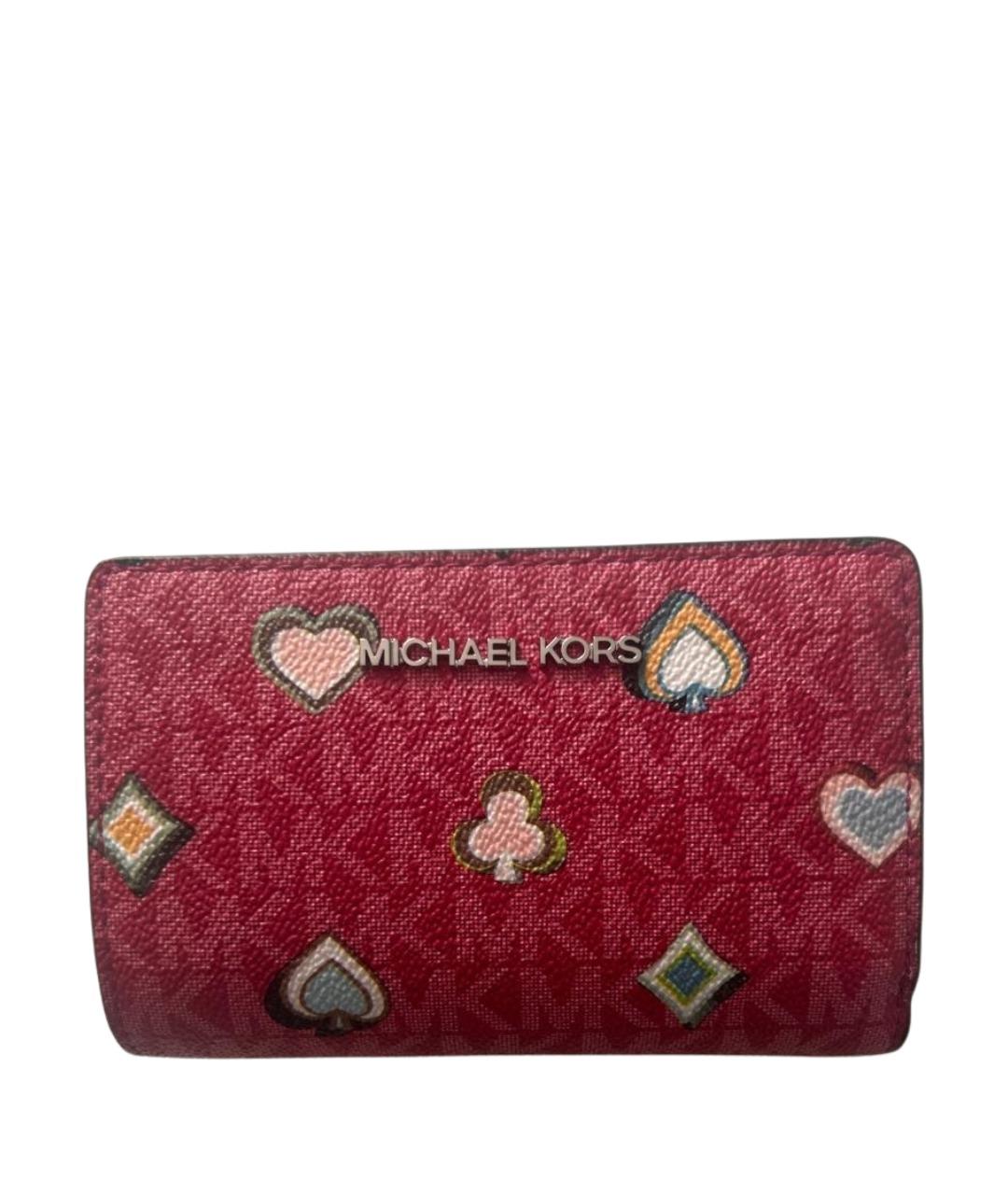 MICHAEL KORS Красный кожаный кошелек, фото 1