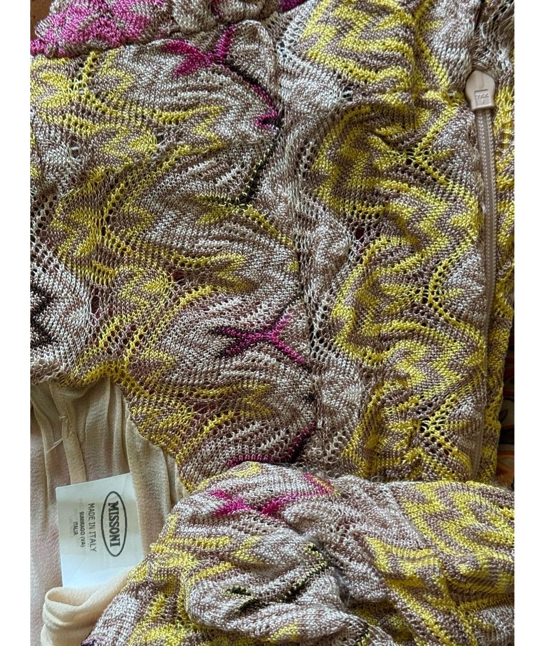 MISSONI Мульти вискозное вечернее платье, фото 4