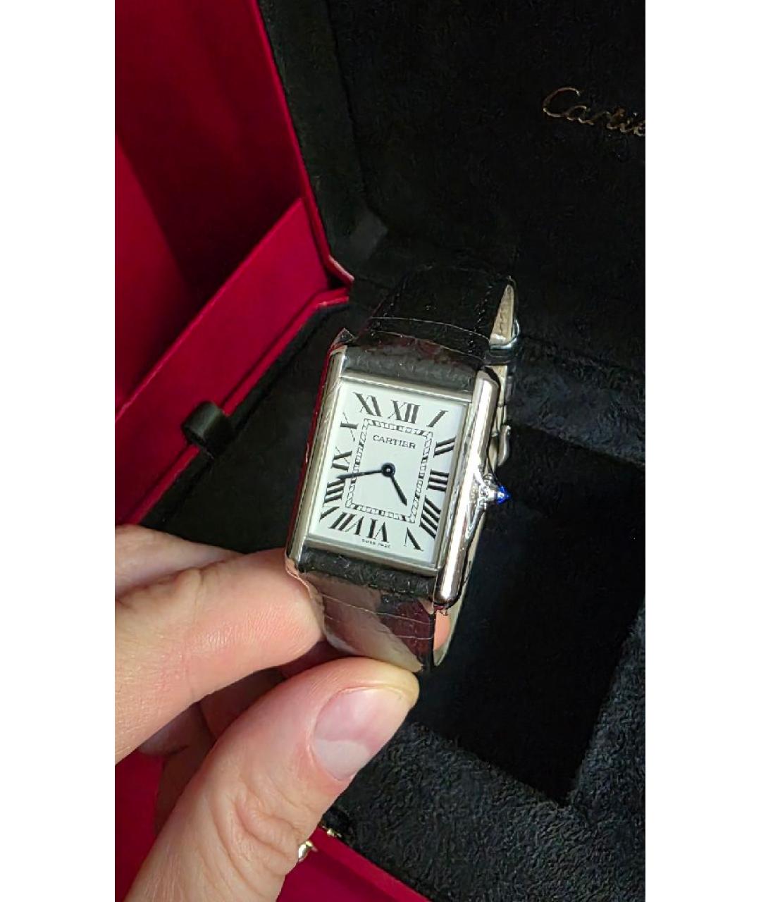 CARTIER Серебряные металлические часы, фото 6