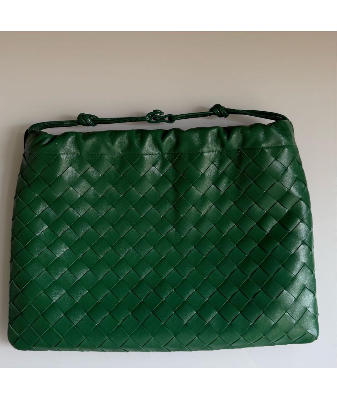 BOTTEGA VENETA Зеленая кожаная сумка через плечо, фото 6