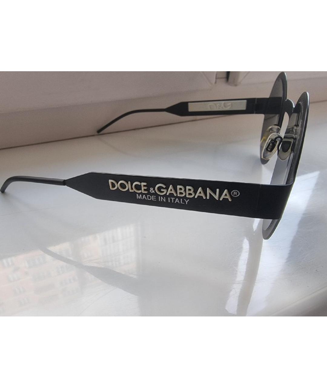 DOLCE&GABBANA Черные солнцезащитные очки, фото 2