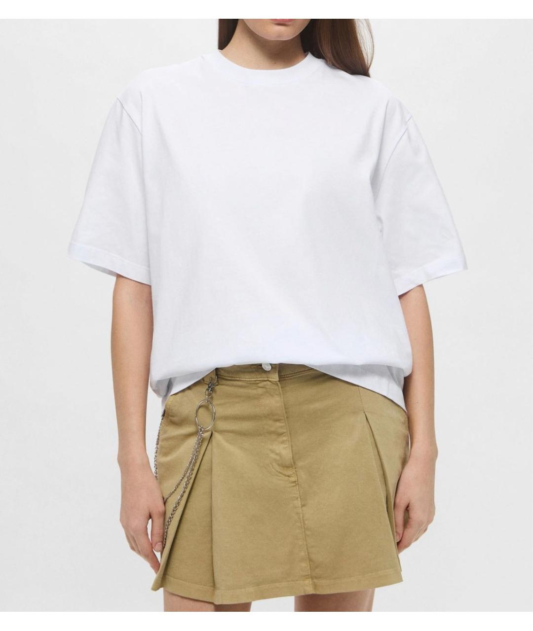 MSGM Белая хлопковая футболка, фото 2