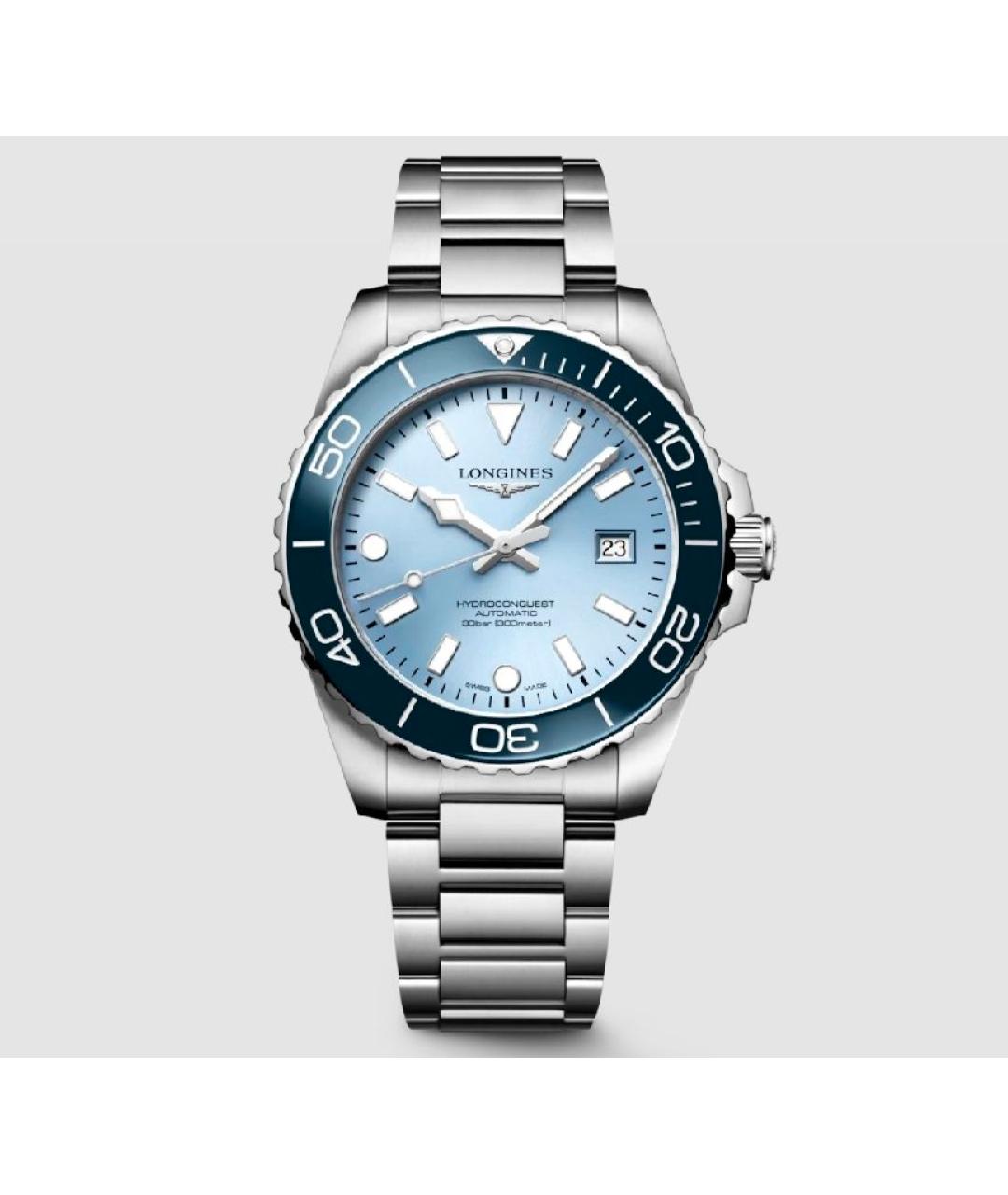 LONGINES Серебряные стальные часы, фото 7