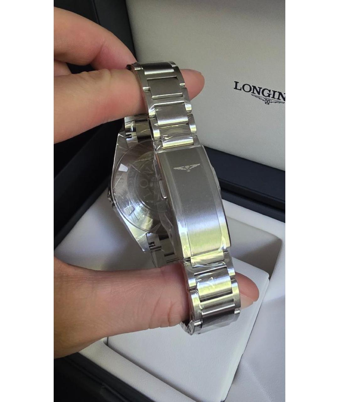 LONGINES Серебряные стальные часы, фото 3